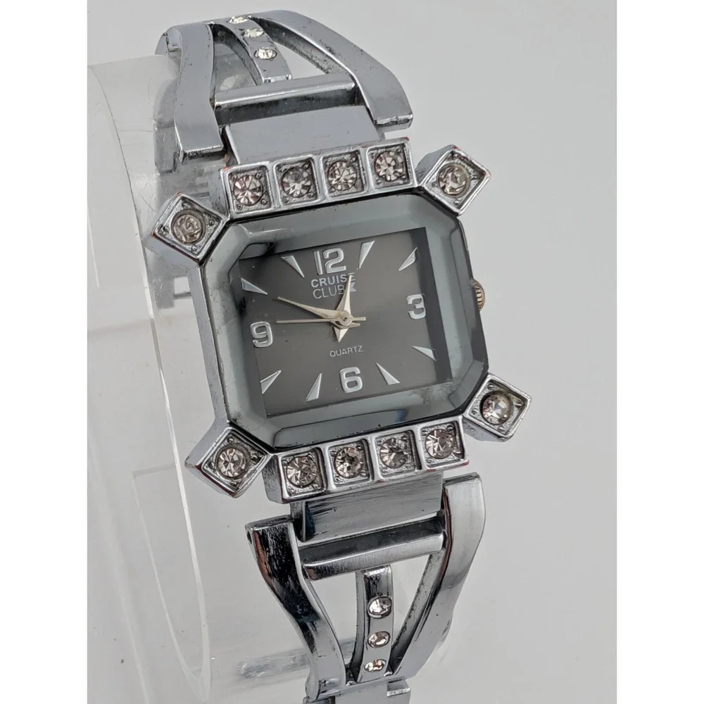 Cruise Club Women's Watch 24mm Case Rhinestones 7.5